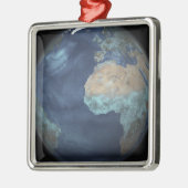 Volledige Aarde met verdamping Metalen Ornament (Links)