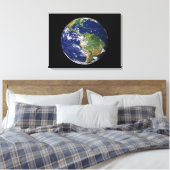 Volledige Aarde met Zuid-Amerika 2 Canvas Afdruk (Insitu (Slaapkamer))