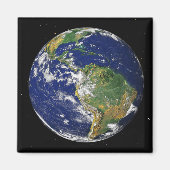 Volledige Aarde met Zuid-Amerika 2 Magneet (Voorkant)