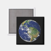 Volledige Aarde met Zuid-Amerika Magneet (Voorkant / Achterkant)