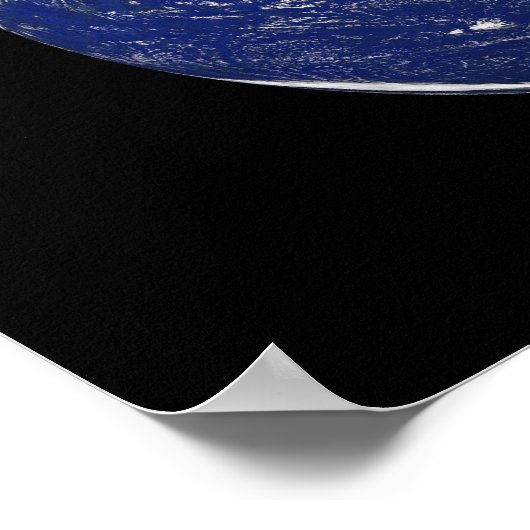 Volledige Aarde met Zuid-Amerika Poster (Hoek)