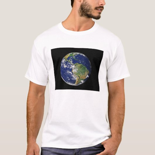 Volledige Aarde met Zuid-Amerika T-shirt (Voorkant)