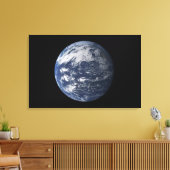 Volledige aarde rond de Stille Oceaan Canvas Afdruk (Insitu (Woonkamer))