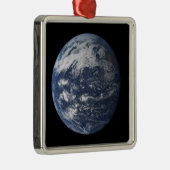 Volledige aarde rond de Stille Oceaan Metalen Ornament (Rechts)