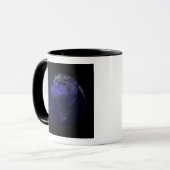 Volledige Aarde 's nachts met Afrika en Europa Mok (Voorkant links)