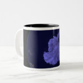 Volledige Aarde 's nachts met stadslichten 7 Tweekleurige Koffiemok (Voorkant links)