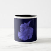 Volledige Aarde 's nachts met stadslichten 7 Tweekleurige Koffiemok (Center)