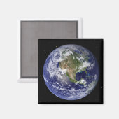 Volledige Aarde tonen Noord-Amerika 4 Magneet (Voorkant / Achterkant)