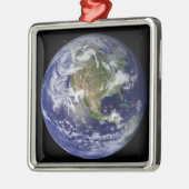 Volledige Aarde tonen Noord-Amerika 4 Metalen Ornament (Links)