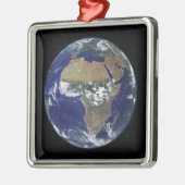 Volledige Aarde toont Afrika en Europa Metalen Ornament (Links)
