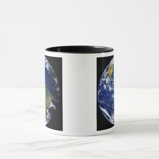 Volledige Aarde toont Amerika's Mok (Midden)