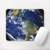 Volledige Aarde toont Amerika's Muismat (Met muis)