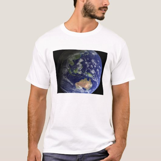 Volledige Aarde vanuit de ruimte, met Australië T-shirt (Voorkant)