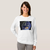 Volledige Aarde vanuit de ruimte, met Australië T-shirt (Voorkant volledig)