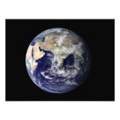 Volledige aarde waarop Europa en Azië 2 te zien zi Foto Afdruk (Voorkant)