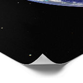 Volledige aarde waarop Europa en Azië 2 te zien zi Poster (Hoek)