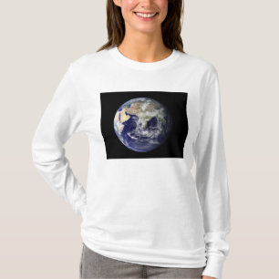 Volledige Aarde waarop Europa en Azië te zien zij T-shirt