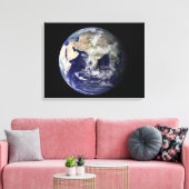 Volledige Aarde waarop Europa en Azië te zien zijn Canvas Afdruk (Insitu (Woonkamer))