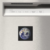 Volledige Aarde waarop Europa en Azië te zien zijn Magneet (Insitu (Vaatwasser))