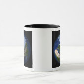 Volledige Aarde waarop het Arctische gebied is afg Mok (Midden)