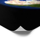 Volledige Aarde waarop het Arctische gebied is afg Poster (Hoek)