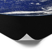 Volledige Aarde waarop het westerne halfrond te zi Poster (Hoek)