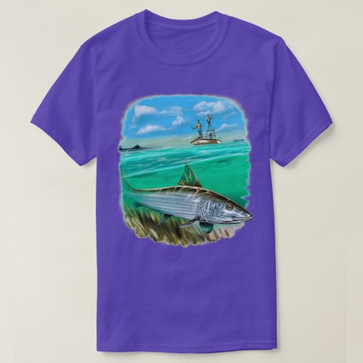 Volledige Afbeelding bonefish Fishermen Vist T-shirt (Design voorkant)