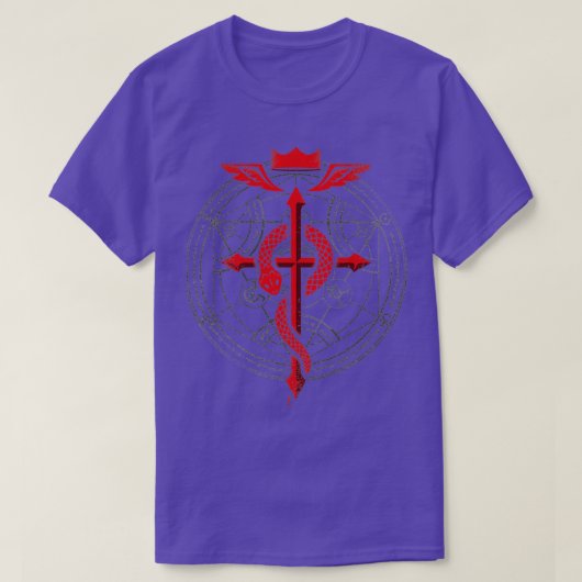 Volledige alchemist Flamel T-shirt (Design voorkant)