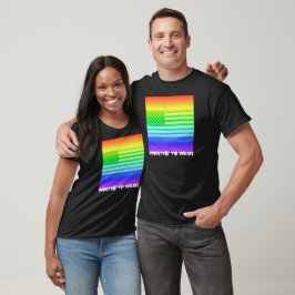 Volledige Amerikaanse vlag - regenboog - Draag T-shirt