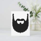 Volledige baard briefkaart (Staand voorkant)