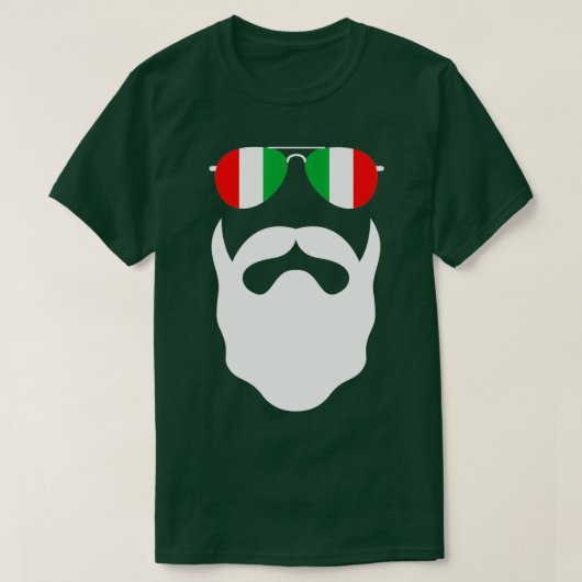 Volledige baard Italia voor baarden en kappers T-shirt (Design voorkant)