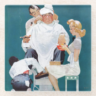 Volledige behandeling glazen onderzetter