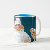 Volledige behandeling tweekleurige koffiemok (Voorkant rechts)