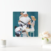 Volledige behandeling vierkante klok (Huis)