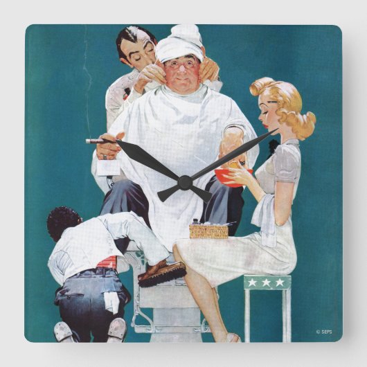 Volledige behandeling vierkante klok (Voorkant)