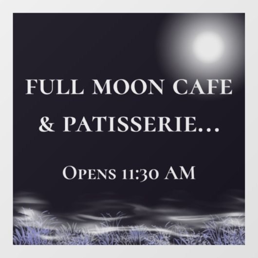 Volledige bewegende Natuur Verwijderbaar vinylvens Raamsticker (Vel)