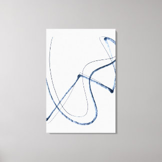 Volledige Beweging, Minimalistische Abstracte Lijn Canvas Afdruk
