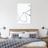 Volledige Beweging, Minimalistische Abstracte Lijn Canvas Afdruk (Insitu (Slaapkamer))