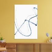 Volledige Beweging, Minimalistische Abstracte Lijn Canvas Afdruk (Insitu (Woonkamer))