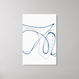 Volledige Beweging, Minimalistische Abstracte Lijn Canvas Afdruk