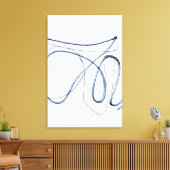 Volledige Beweging, Minimalistische Abstracte Lijn Canvas Afdruk (Insitu (Woonkamer))