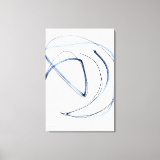 Volledige Beweging, Minimalistische Abstracte Lijn Canvas Afdruk