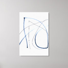 Volledige Beweging, Minimalistische Abstracte Lijn Canvas Afdruk