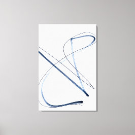 Volledige Beweging, Minimalistische Abstracte Lijn Canvas Afdruk