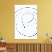 Volledige Beweging, Minimalistische Abstracte Lijn Canvas Afdruk (Insitu (Woonkamer))
