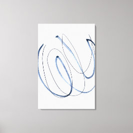 Volledige Beweging, Minimalistische Abstracte Lijn Canvas Afdruk