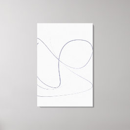 Volledige Beweging, Minimalistische Abstracte Lijn Canvas Afdruk