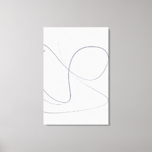 Volledige Beweging, Minimalistische Abstracte Lijn Canvas Afdruk