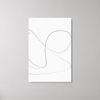 Volledige Beweging, Minimalistische Abstracte Lijn Canvas Afdruk