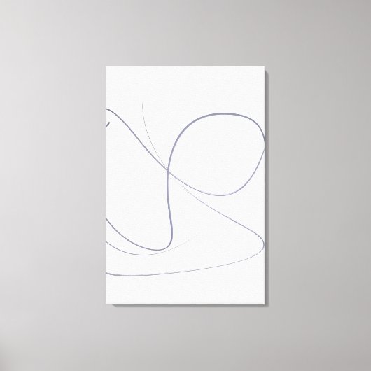 Volledige Beweging, Minimalistische Abstracte Lijn Canvas Afdruk (Voorkant)